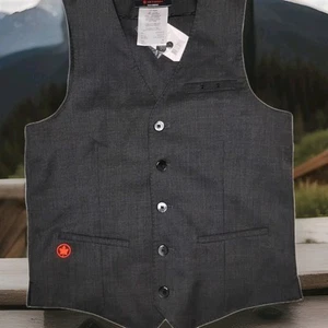 Air Canada Herren Crew Uniform Weste 100% Wolle Größe 34 (USA Größe Small) - Bild 1 von 7