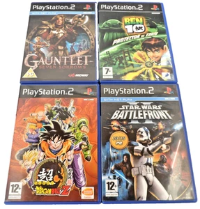 Giochi PS2 (x4) Super Dragon Ball Z, Star Wars Battlefront II, Guanto, Ben 10 - Foto 1 di 24