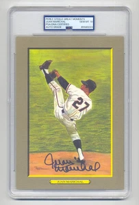 SUPERB JUAN MARICHAL GEM MINT 10 PSA/DNA SIGNED PEREZ STEELE GREAT MOMENTS CARD - Picture 1 of 1