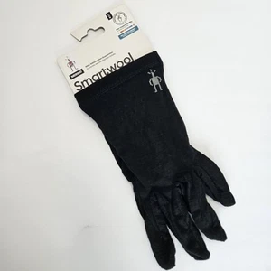 Smartwool Unisex Black Lightweight Merino Gloves Size Large All Season - Picture 1 of 9