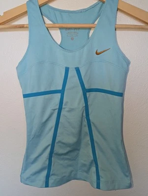 Nike drift aqua tennis tank top Girl's size small - Image 1 of 4