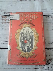 RARE Seven-Day Magic by Edward Eager 1962 HCDJ - Bild 1 von 9