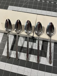 Ecko Eterna Mary Ellen (5) Teaspoons Stainless Flatware Replacements - Picture 1 of 7