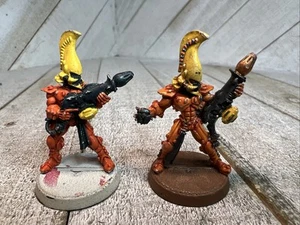 Warhammer 40k Dragones de Fuego Ancianos Lote 2 Metal Pintado Fantasía Raro - Imagen 1 de 7