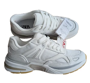 Zara Damen Sneaker, Weiß, Größe 36 - Bild 1 von 7