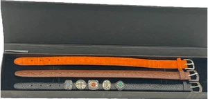 Vorrechte South Western Schmuck Sterlingsilber & Leder Set 3 Armbänder - Bild 1 von 5