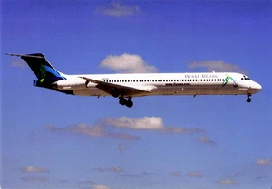 Postcard Airline World Airways MD-83 N805WA AP1. - Picture 1 of 2