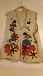 Vintage Bobby Brooks Fall Vest Ladies X L - Picture 1 of 7