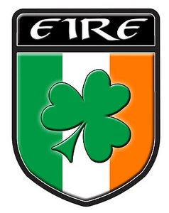 EIRE SHAMROCK DECAL SIZE 100MM BY 130MM - Picture 1 of 1