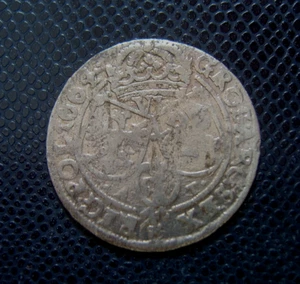 POLAND / SILVER 6 KREUZER - GROSCHEN 4. / 1664 - Picture 1 of 2