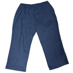 NWT Old Navy Sweatpants Cropped Lounge Pants Petite XXL Elastic Waist Blue - Picture 1 of 6