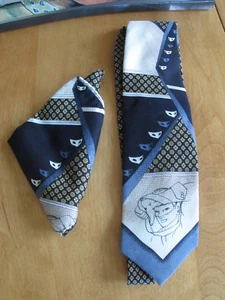 Carnaval Venice Masked Ball Italy New in box Silk Handmade Tie/Pocket square - Picture 1 of 8