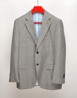 Suitsupply Grey POW Check Super 130's Wool 2Btn EU 54C UK,US 44C Blazer Jacket - Imagem 1 de 4