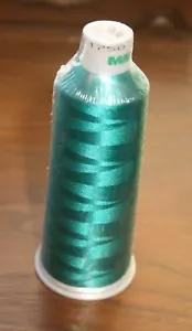 Madeira NEW Polyester Polyneon Embroidery Thread Emerald Green 1750 5000m Cone - Picture 1 of 2