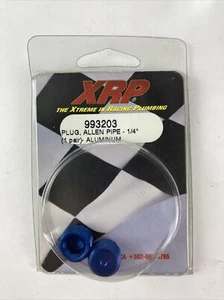 XRP 993203 1/4” Allen Pipe Plug Pair Blue New Old Stock - Bild 1 von 3