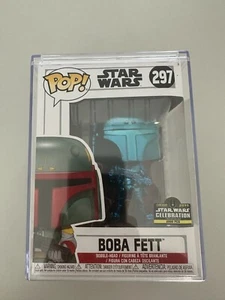 Funko Pop 297 Star Wars Boba Fett ("Blue Chrome") in Protector Box - Bild 1 von 3