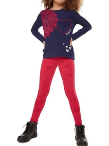 Desigual Walsall 2 Piece Set Long Sleeve & Leggings Outfit Size S Girls - Picture 1 of 6