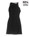 RRP €240 HALSTON HERITAGE Sheath Dress Size US 0 Zipped Back Round Neck