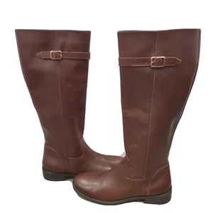 Italian Shoemakers Antonia Brown Leather Boots Size 7.5 - Picture 1 of 6