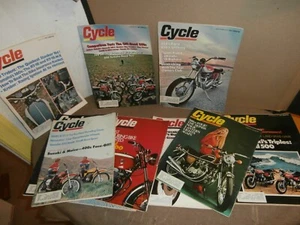 12 CYCLE Motorcycle Magazines 1970 Full Year Lot - Imagen 1 de 13