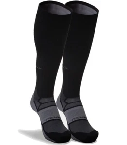 Hilly Compression Socks Black, Hilly Pulse Compression Running Socks LP £27 - Picture 1 of 7