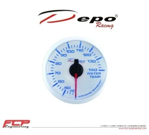 DEPO RACING WHITE DIGITAL WATER TEMPERATURE DISPLAY / WATER TEMP. GAUGE WBL5237W - Picture 1 of 1