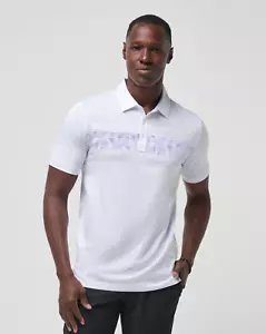 Neu Travis Mathew 2XL Polo Bigger Boot Modell Travismathew XXL Golf weiß lila - Bild 1 von 4