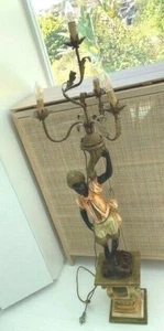 Blackamoor Standing Lamp - Picture 1 of 11