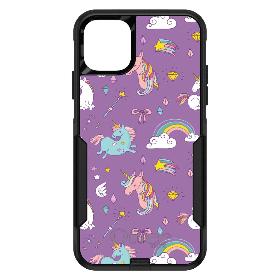 OtterBox Commuter for Apple iPhone (Pick Model) Unicorn Rainbow Wand - Purple - Image 1 of 1