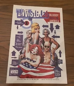 INVISIBLES BLOODY HELL IN AMERICA Print Ad 7x10 1996 VERTIGO MORRISON BOLLAND - Picture 1 of 1