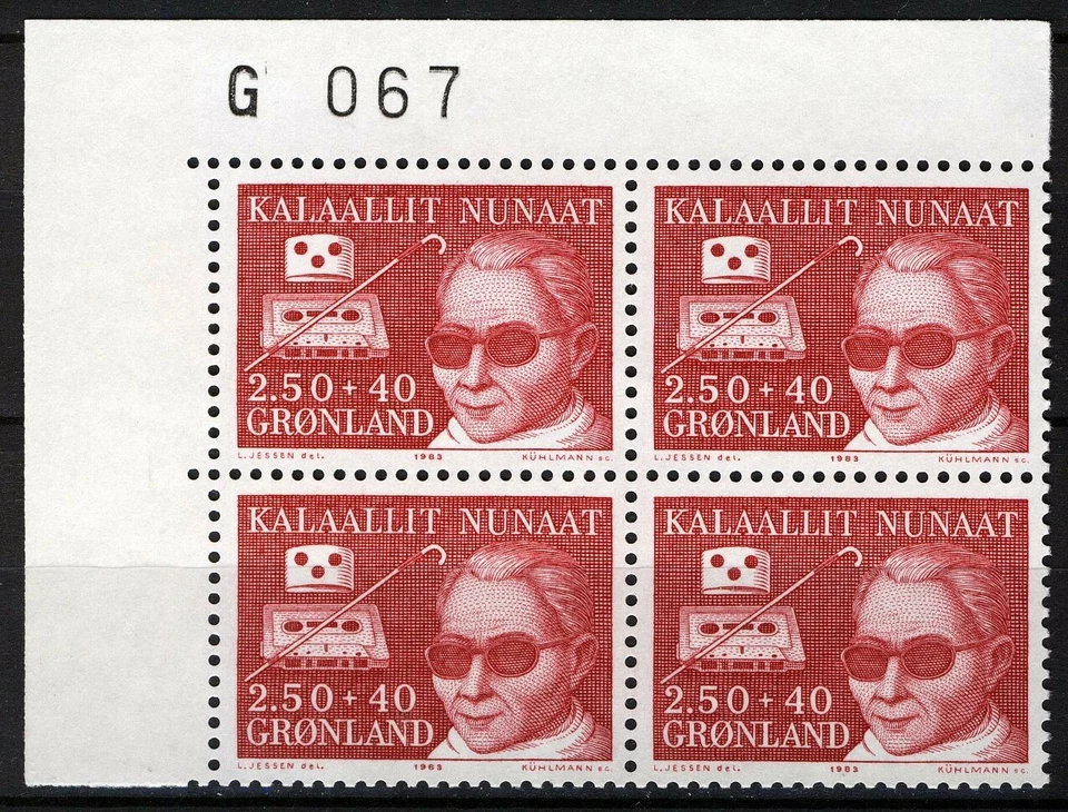 Гренландия 1983, помощь инвалидам, G067 импринт блок набор MNH, Mi 142 - Изображение 1 из 1