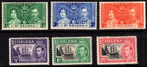 1937 St.HELENA Coronation MLH OG VF - Picture 1 of 2
