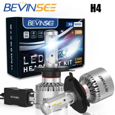 9003 H4 LED Headlight Bulbs 6000K Bright For Yamaha SRX700 1998-2002 Hi/Low Beam - Image 1 of 4