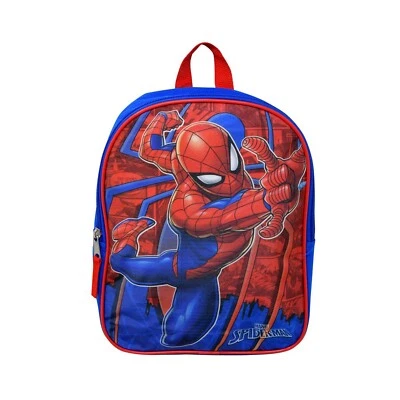 Marvel Spider Man Backpack Toddler Mini Bag Spidey Web Superhero Boys Kids 11" - Image 1 of 3