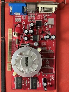 Mad Dog ATI Radeon 9250 128MB PCI Graphics Card S-video VGA DVI 64-bit OfficeMax - Picture 1 of 8