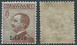 1912-15 LIBIA EFFIGIE 40 CENT LUSSO MNH ** - RB2-2 - Imagen 1 de 1