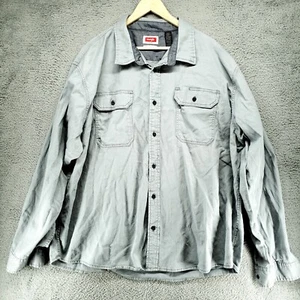 Wrangler Flex for Comfort Shirt Mens 3XL XXXL Stretch Gray Casual Outdoor - Picture 1 of 18