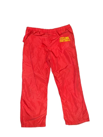 Vintage Iowa State Warmup L Team Issued 70’s / 80’s Nylon Pants Not Lined Cover