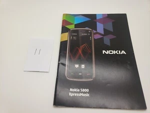 Nowy stary zapas angielski NOKIA 5800 telefon komórkowy instrukcja obsługi przewodnik UK3POST - Zdjęcie 1 z 5
