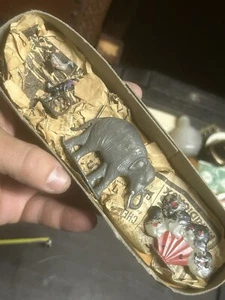 Soldat de Plomb Éléphant Plat d Étain Ancien XIXeme Jouet Cbg Mignot - Imagen 1 de 5