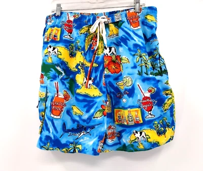 Bañador BIG DOGS Para Hombre M Multicolor Happy Hour Perro Malla Verano Bolsillo Playa Foto 1 de 4