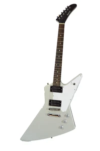 DERBY by Quincy Explorer style electric guitar SILVER rare - Bild 1 von 4
