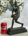 football Statue, Bronze Finish,14.5x9', Metal, Trophy Coach or Graduation Figure