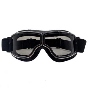 Retro Motorcycle Goggles - Windproof, UV400 Protection, Anti-Impact PC Lenses wi - Picture 1 of 6