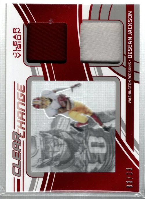 2016 Panini Clear Vision clear Change Dual Jerseys #15 DeSean Jackson Jersey/99 - Image 1 of 2
