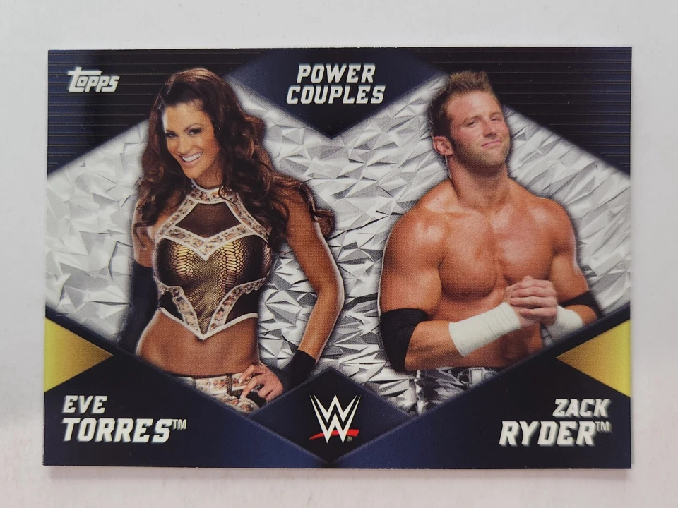 2018 Topps WWE Women's Division Power Couples #PC-13 EVE TORRES & ZACK RYDER - Image 1 of 2