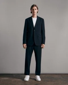 $695 Rag & Bone Navy Blue Chester Wool Blazer Jacket Size 42 - Picture 1 of 14