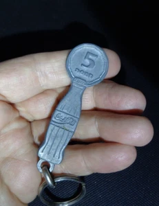 Rare Vtg Israeli Hebrew COCA COLA Keychain Shopping cart Key - Picture 1 of 12