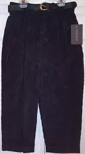NWT Van Heusen Boy's Dark Navy Corduroy Pants with Belt, 5 or 6, $26 - Picture 1 of 3