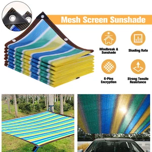 85% Sun Shade Cloth Garden Tarp Sunblock for Outdoor Cover w/ Edge Grommet UV - Picture 1 of 21
